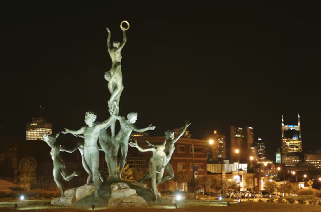 Musica sculpture at Buddy Killen Circle, Music Row